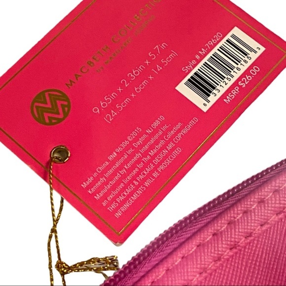 Macbeth Collection Pink Be YOU tiful Beautiful Makeup Bag NWT - Picture 5 of 7